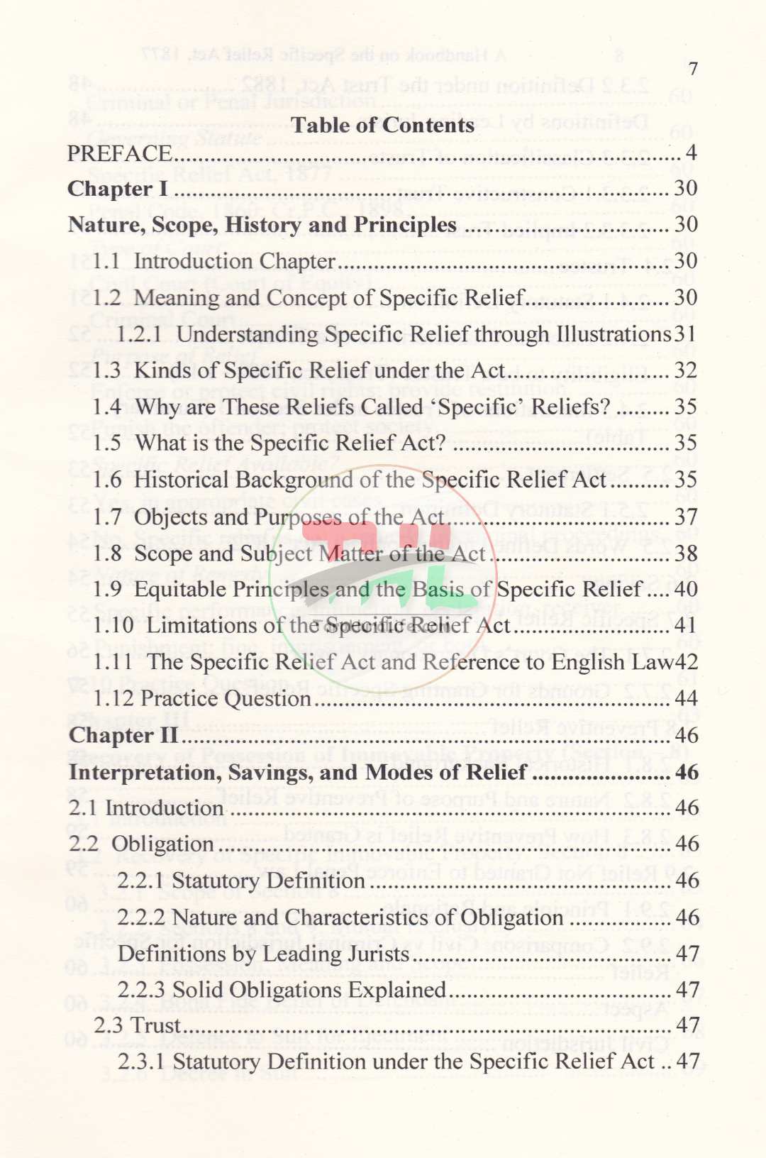 A Handbook on The Specific Relief Act, 1877