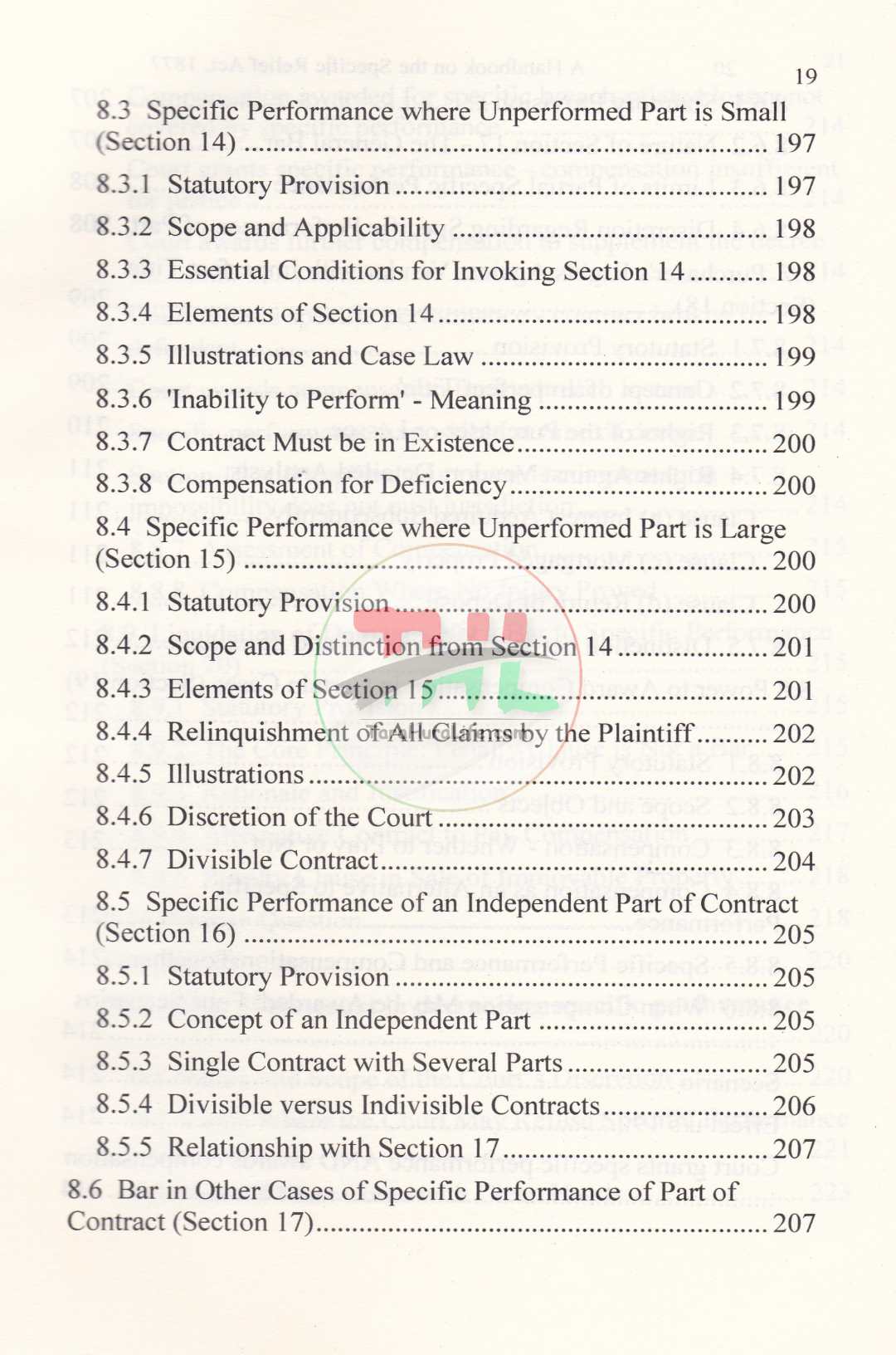 A Handbook on The Specific Relief Act, 1877