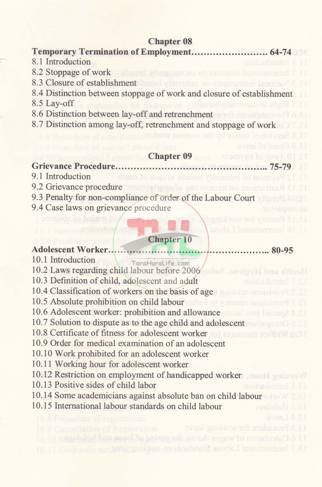 LECTURES ON LABOUR LAWS OF BANGLADESH