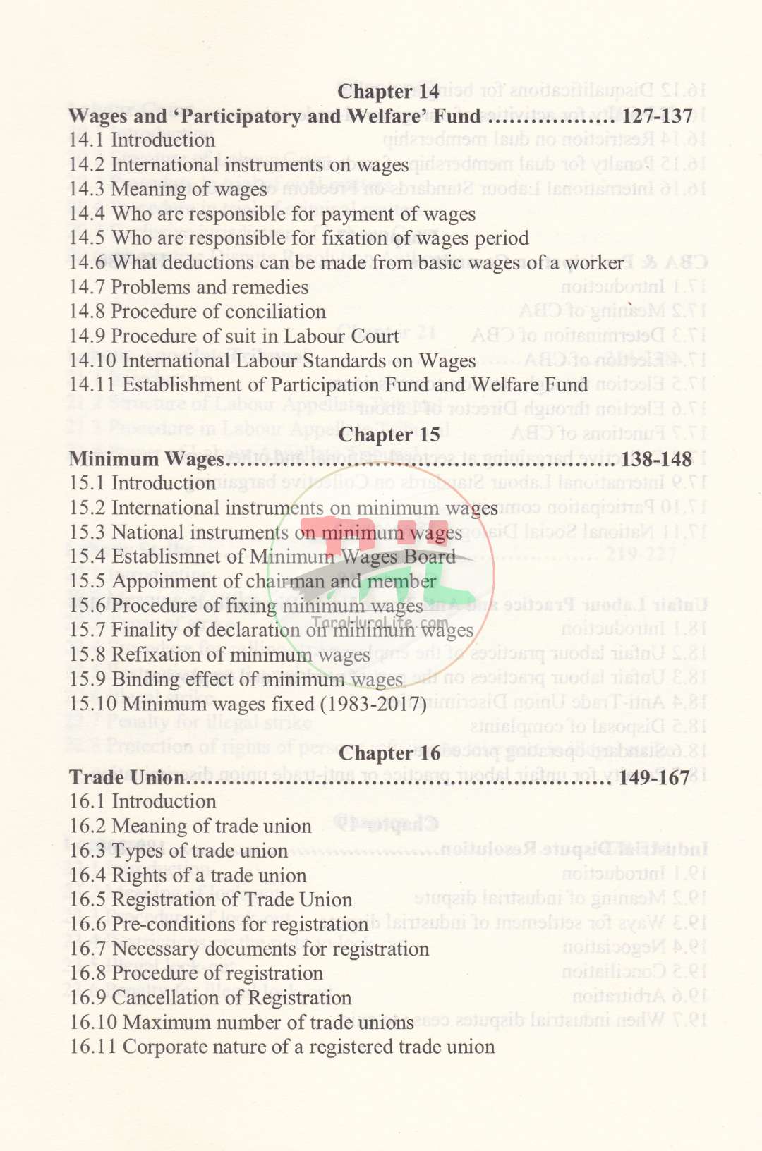 LECTURES ON LABOUR LAWS OF BANGLADESH