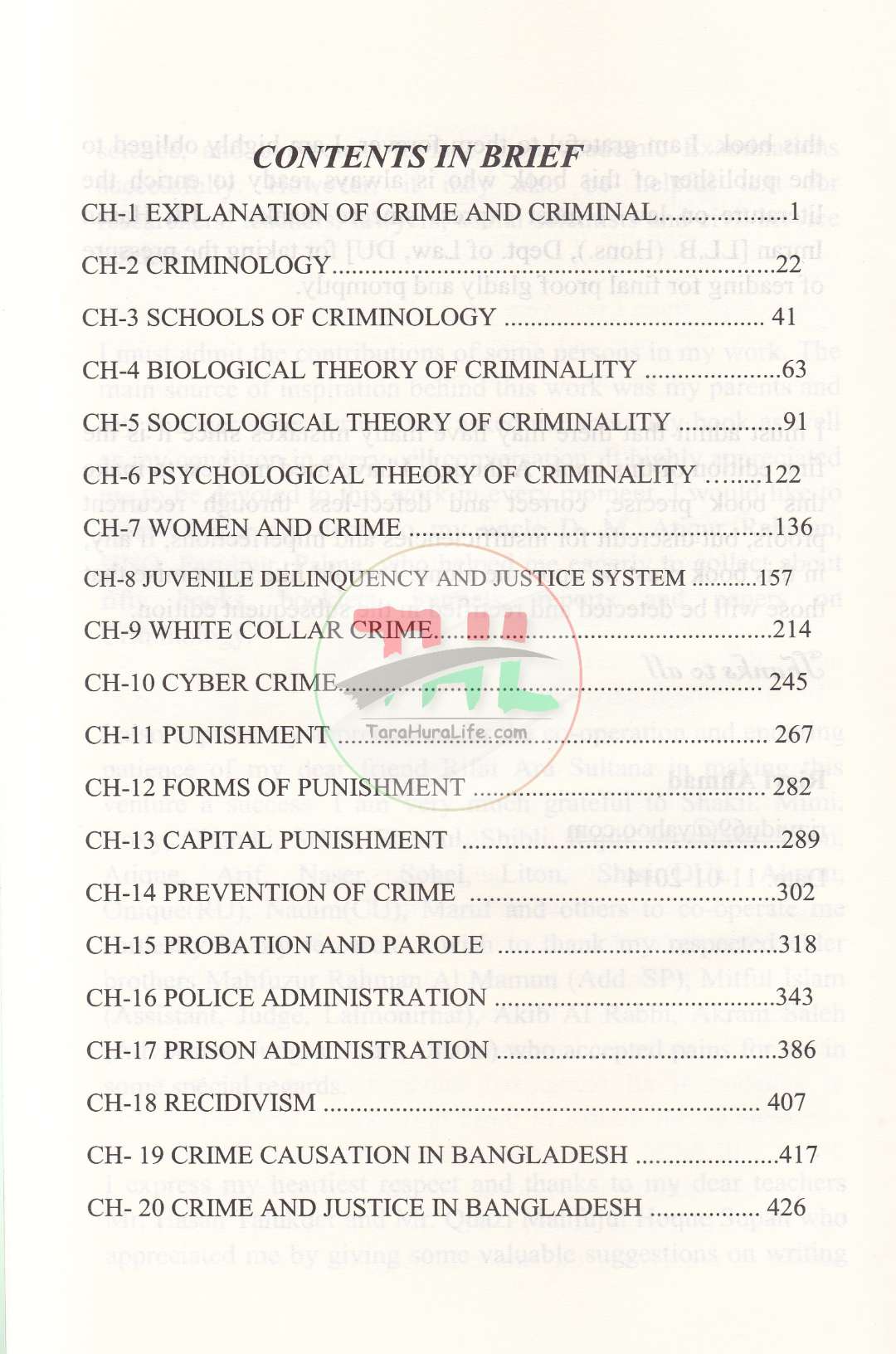 Theory and Practice of Criminology: Bangladesh Perspective