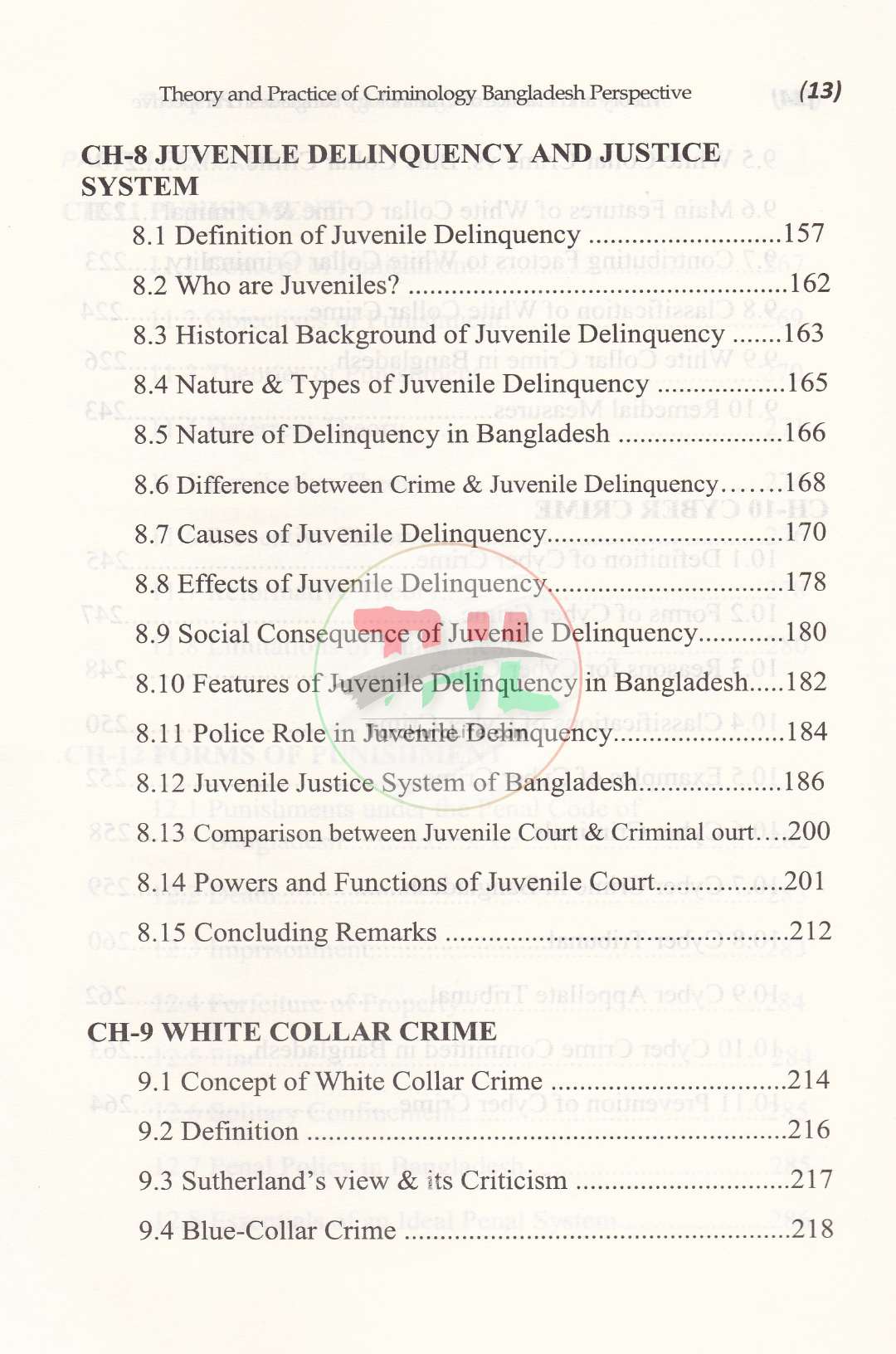 Theory and Practice of Criminology: Bangladesh Perspective