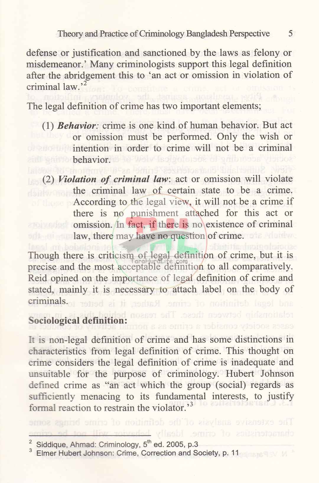 Theory and Practice of Criminology: Bangladesh Perspective