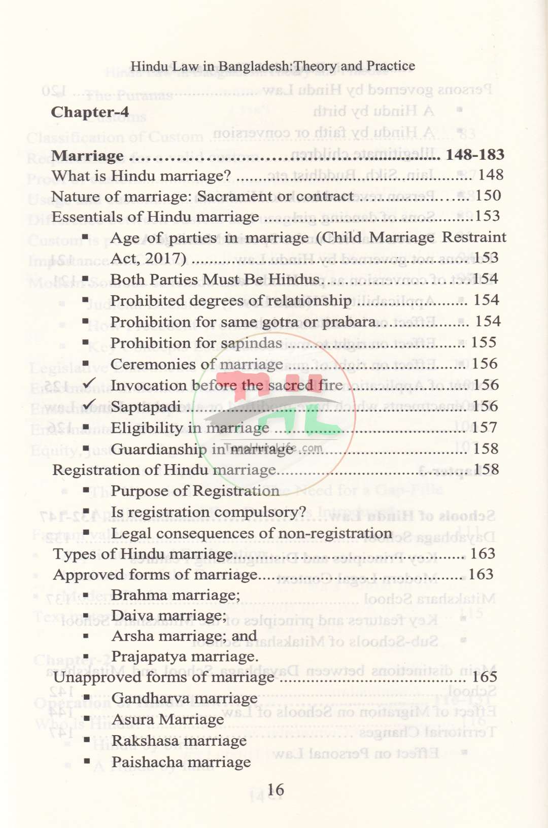 HINDU LAW IN BANGLADESH THEORY AND PRACTICE