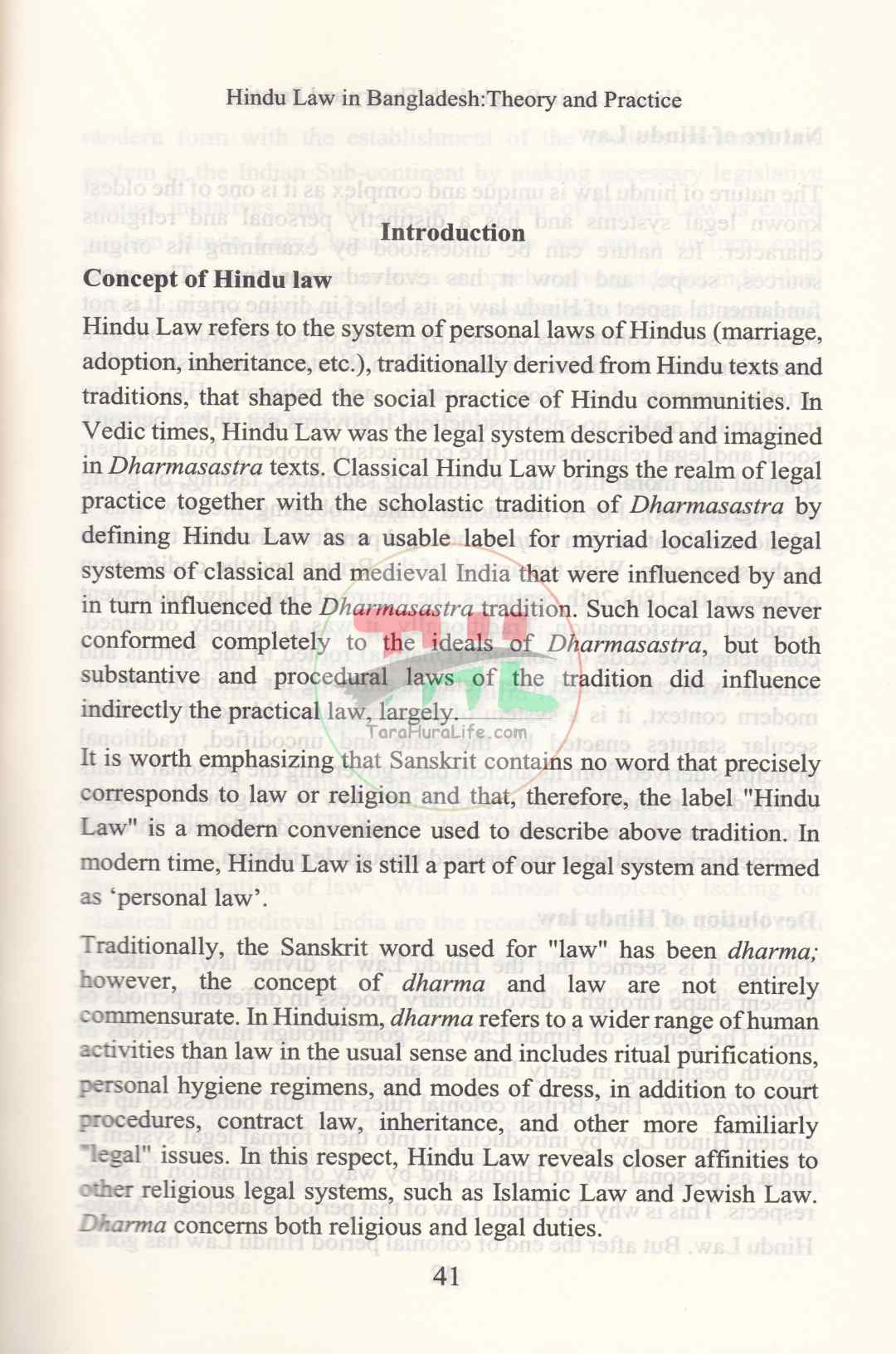 HINDU LAW IN BANGLADESH THEORY AND PRACTICE