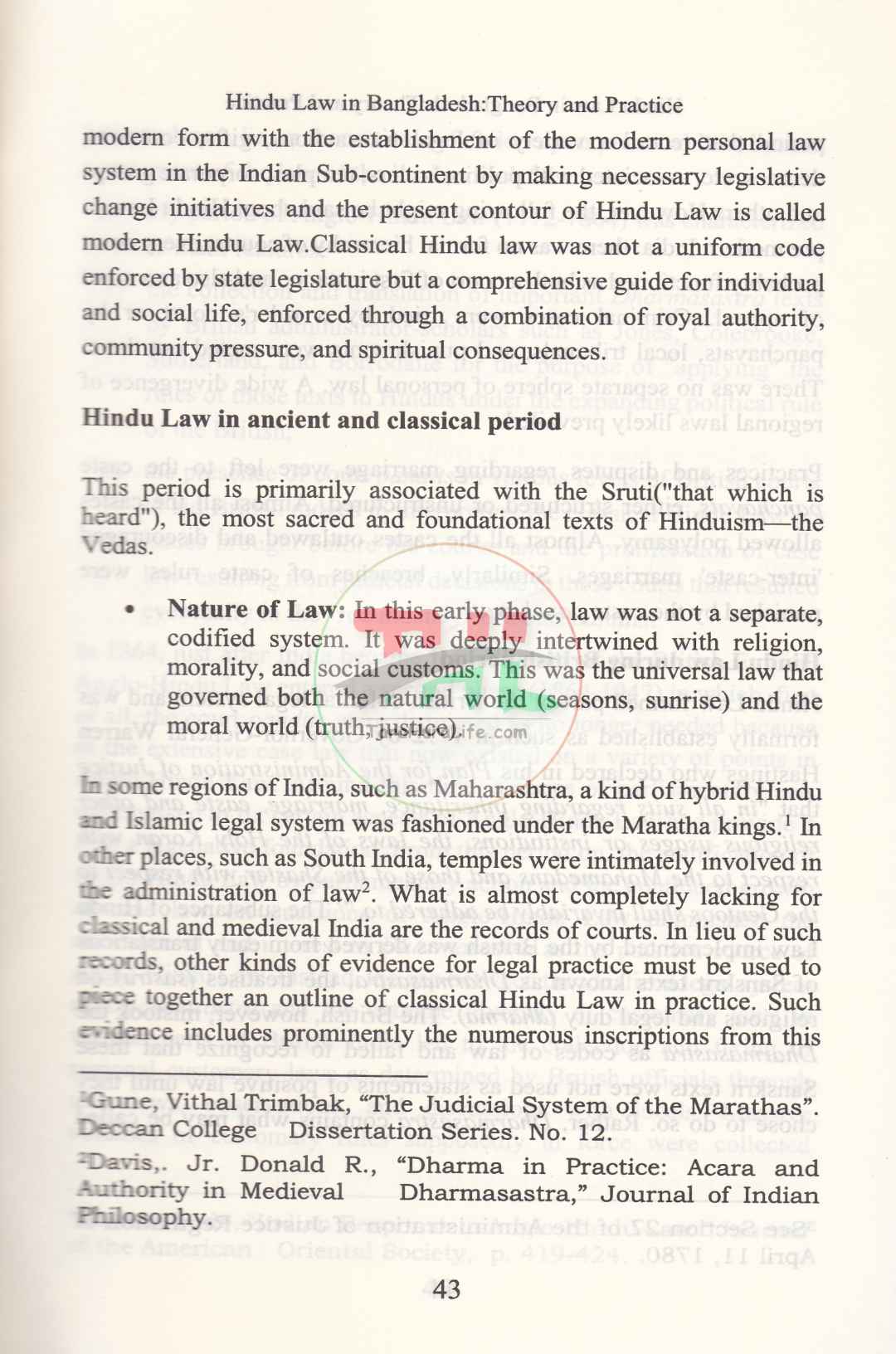 HINDU LAW IN BANGLADESH THEORY AND PRACTICE