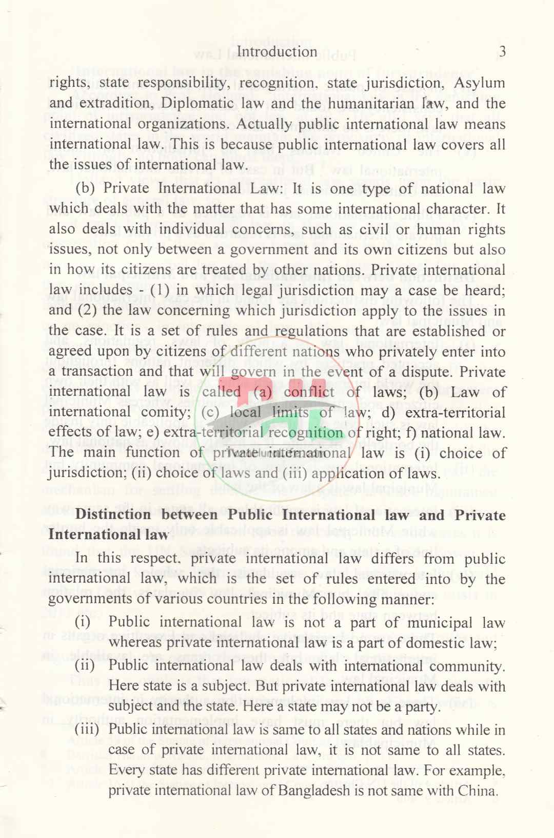 PUBLIC INTERNATIONAL LAW