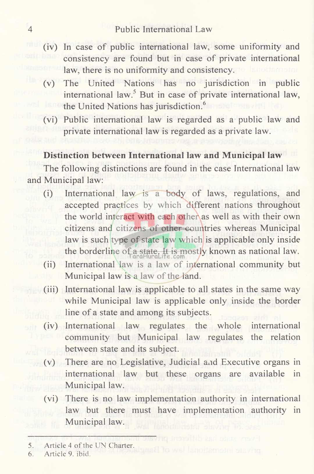 PUBLIC INTERNATIONAL LAW