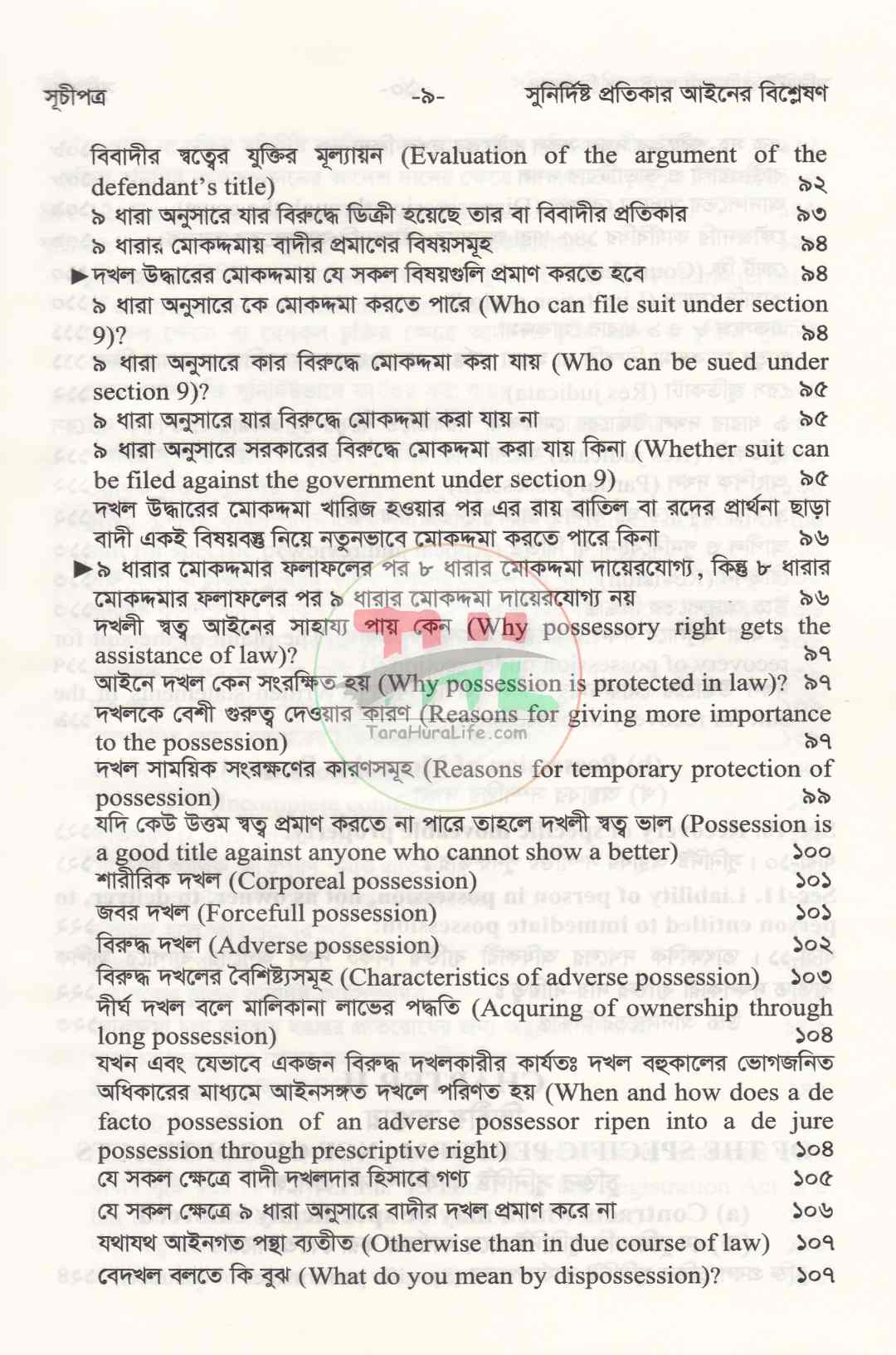 সুনির্দিষ্ট প্রতিকার আইনের বিশ্লেষণ