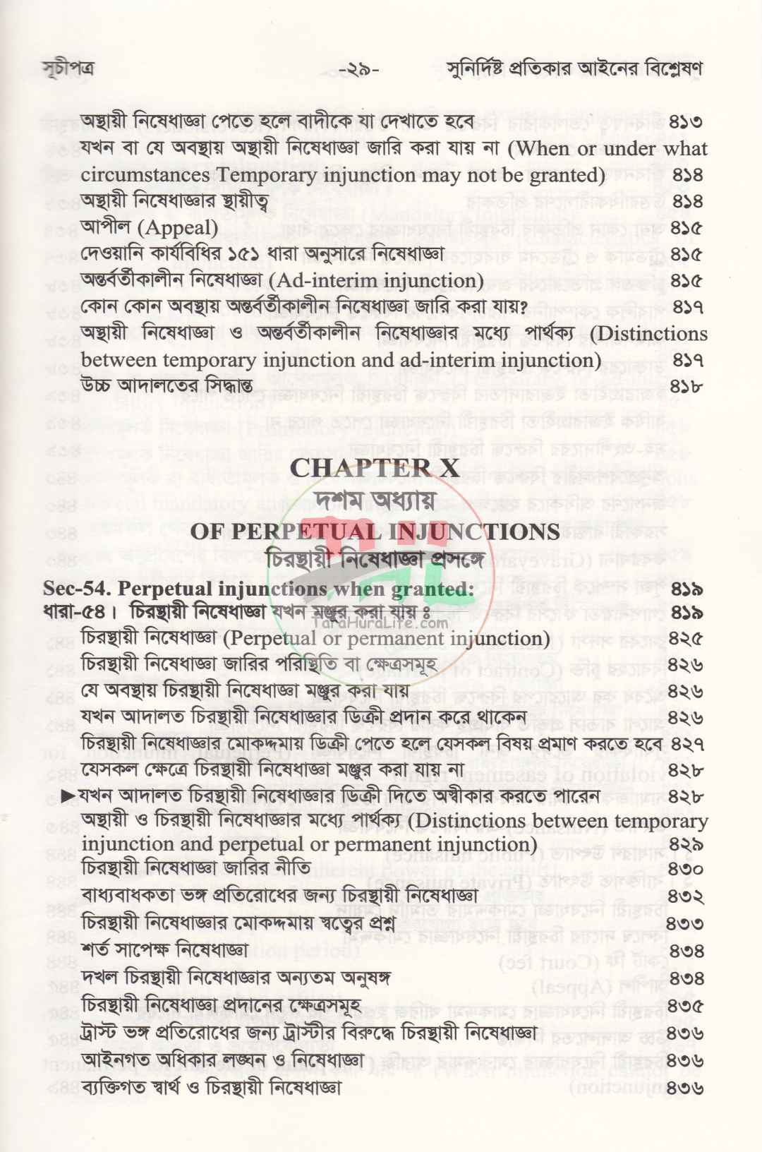 সুনির্দিষ্ট প্রতিকার আইনের বিশ্লেষণ