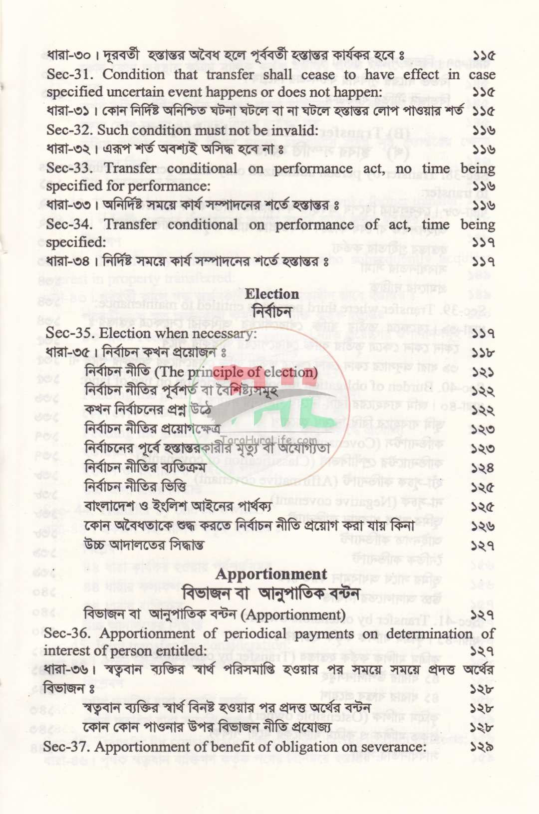 সম্পত্তি হস্তান্তর আইনের বিশ্লেষণ