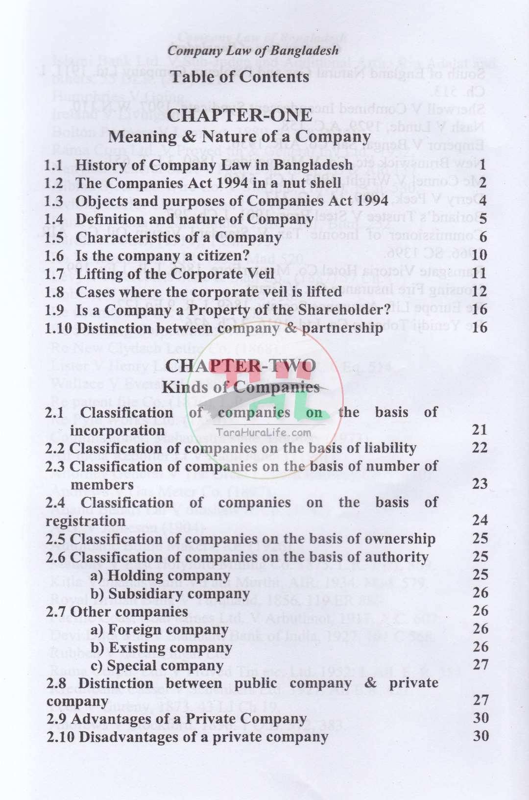A Text Book on Company Law of Bangladesh With Partnership