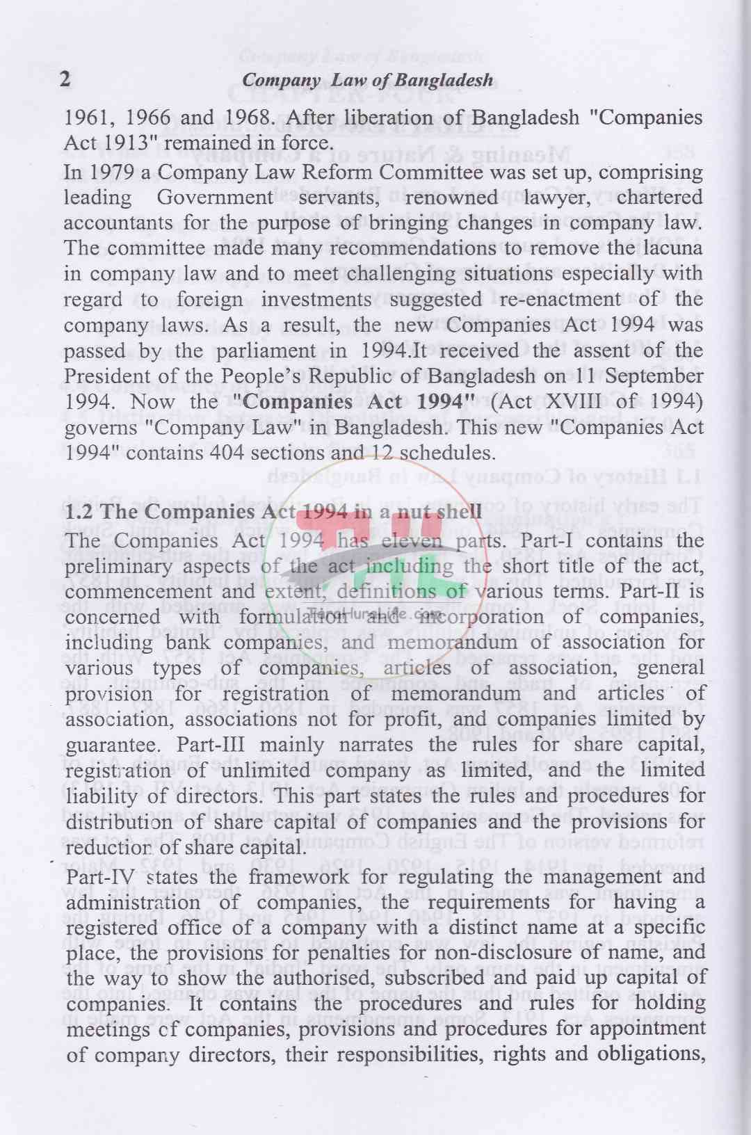 A Text Book on Company Law of Bangladesh With Partnership
