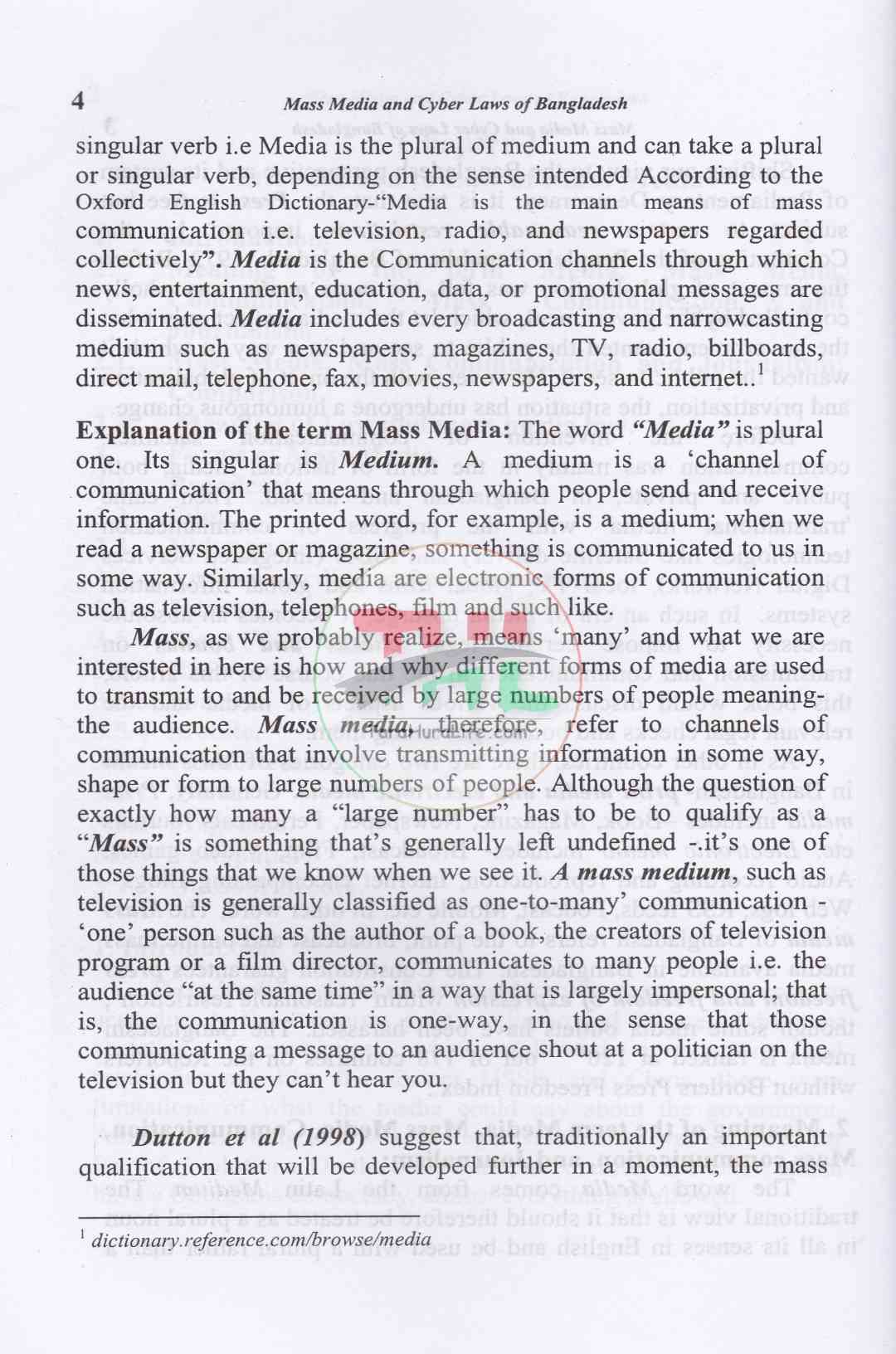 Mass Media & Cyber Laws of Bangladesh