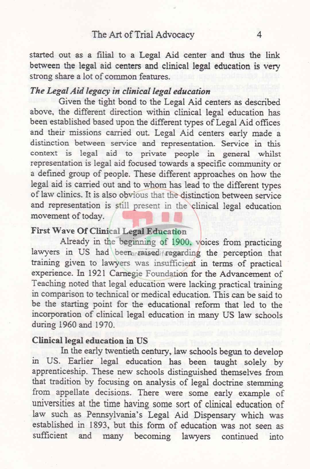 The Art of Trial Advocacy