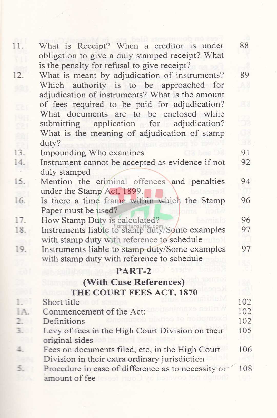 Handbook of Court Fees, Suit Valuation & Stamp Act