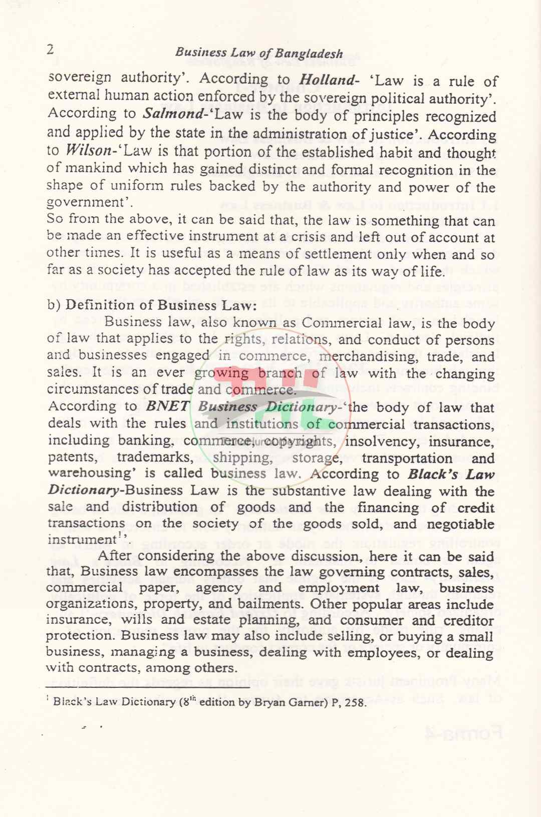 A Text Book on Business Law of Bangladesh