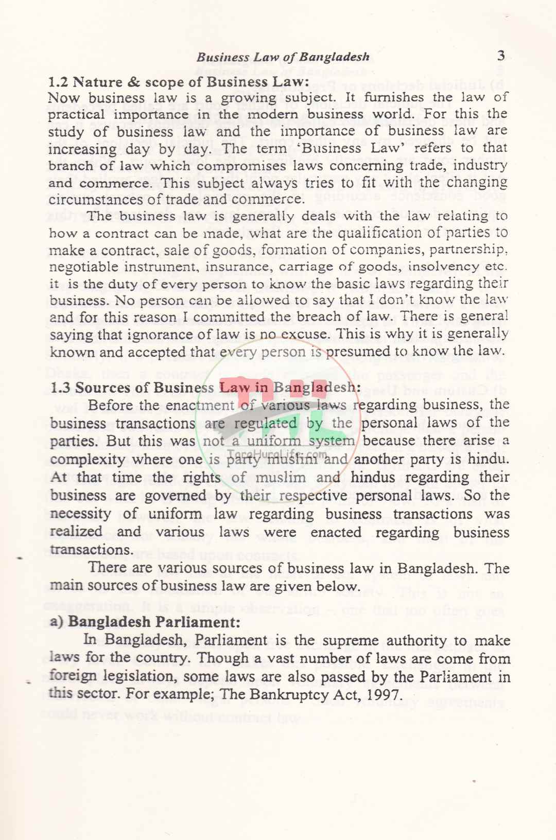 A Text Book on Business Law of Bangladesh