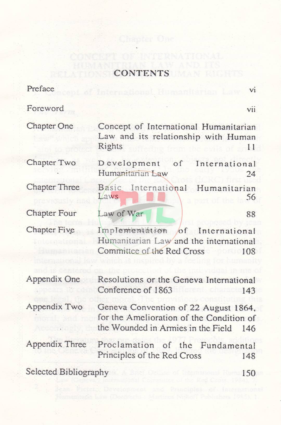 Principles of International Humanitarian Law