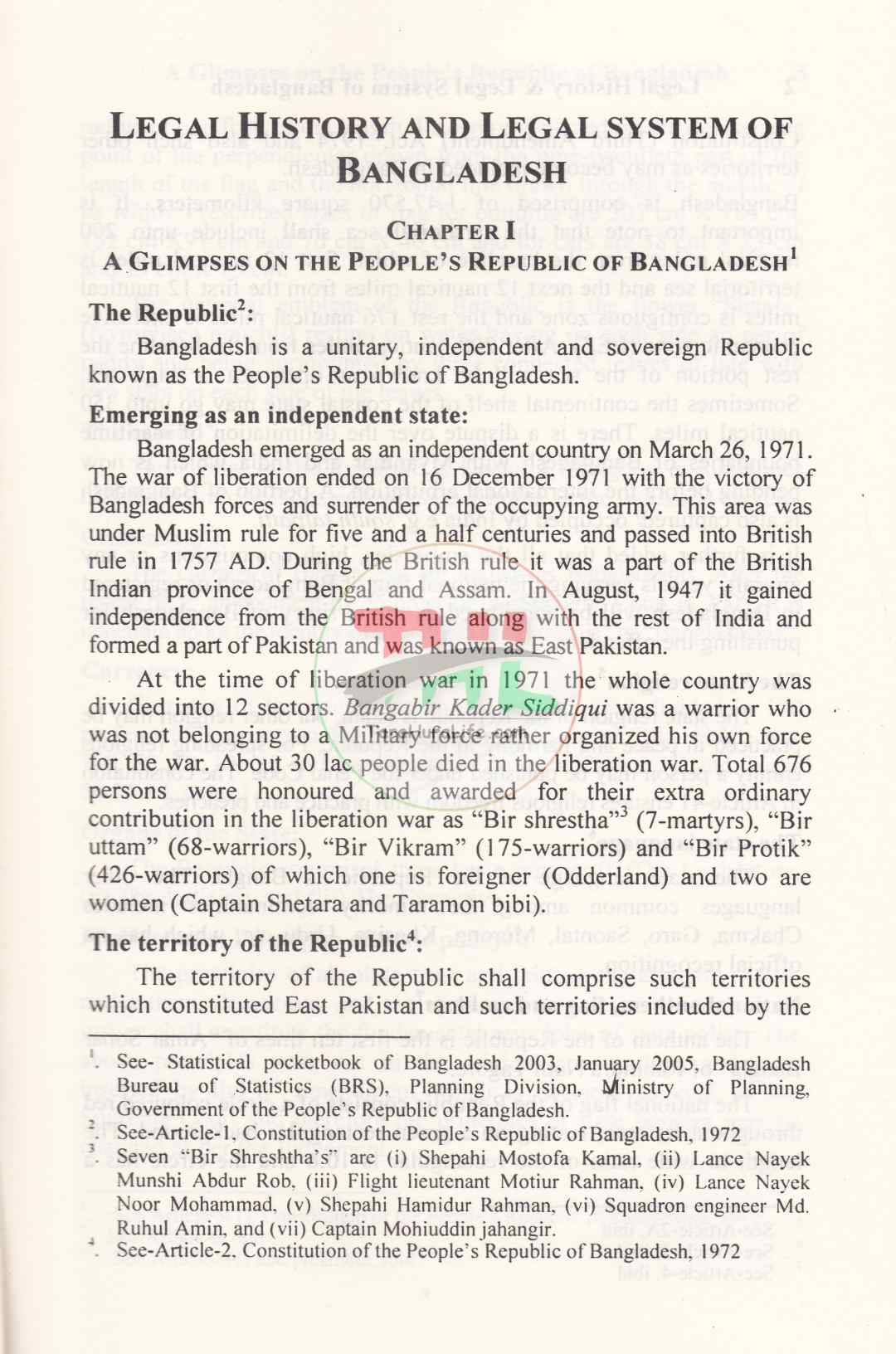 Legal History & Legal System of Bangladesh