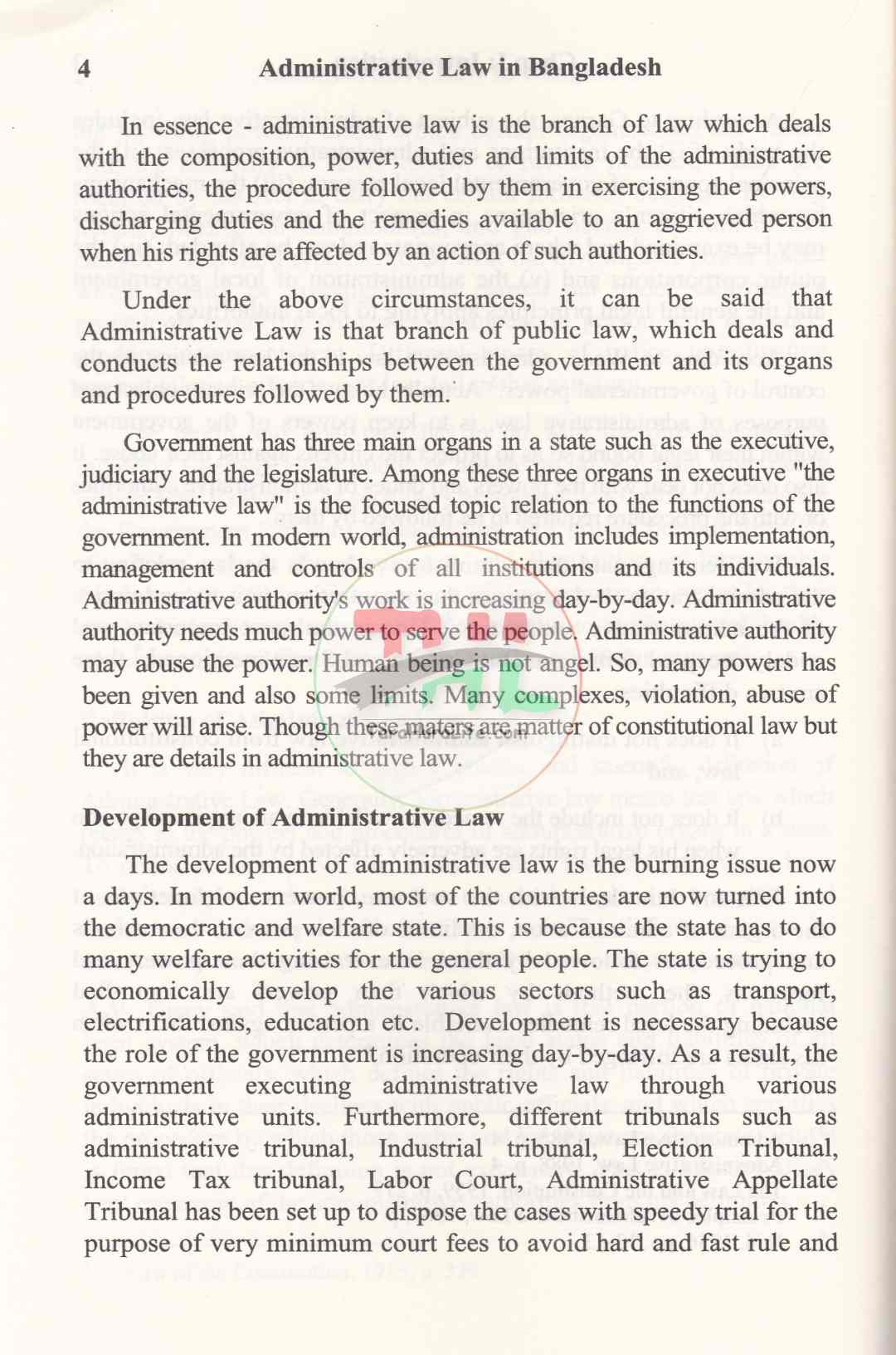 Administrative Law in Bangladesh