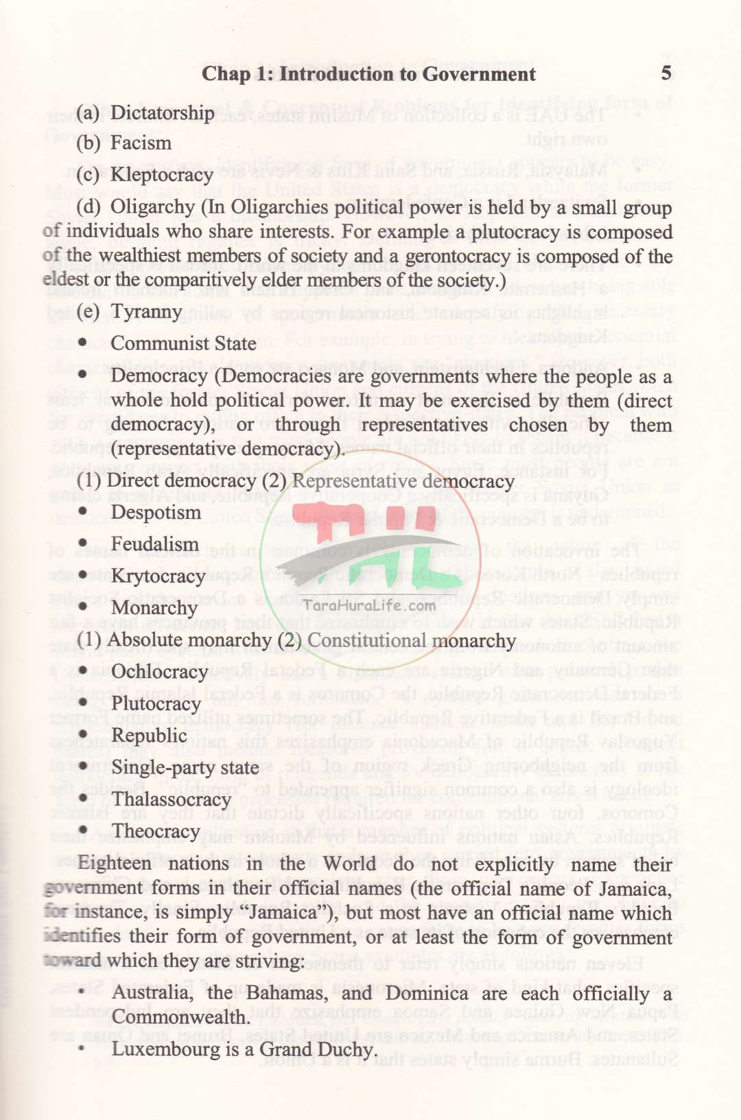 Government and Politics