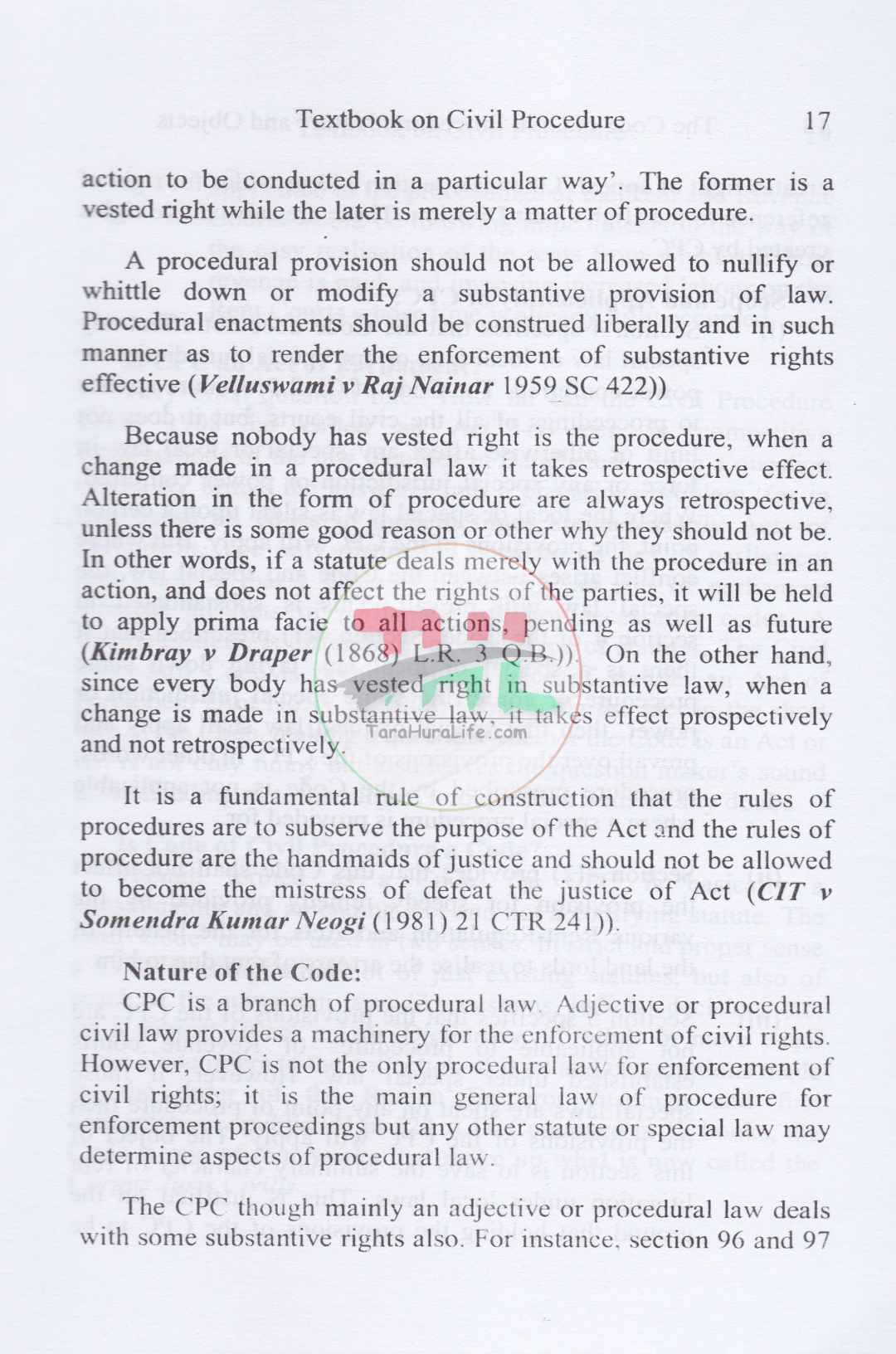 Textbook on Civil Procedure