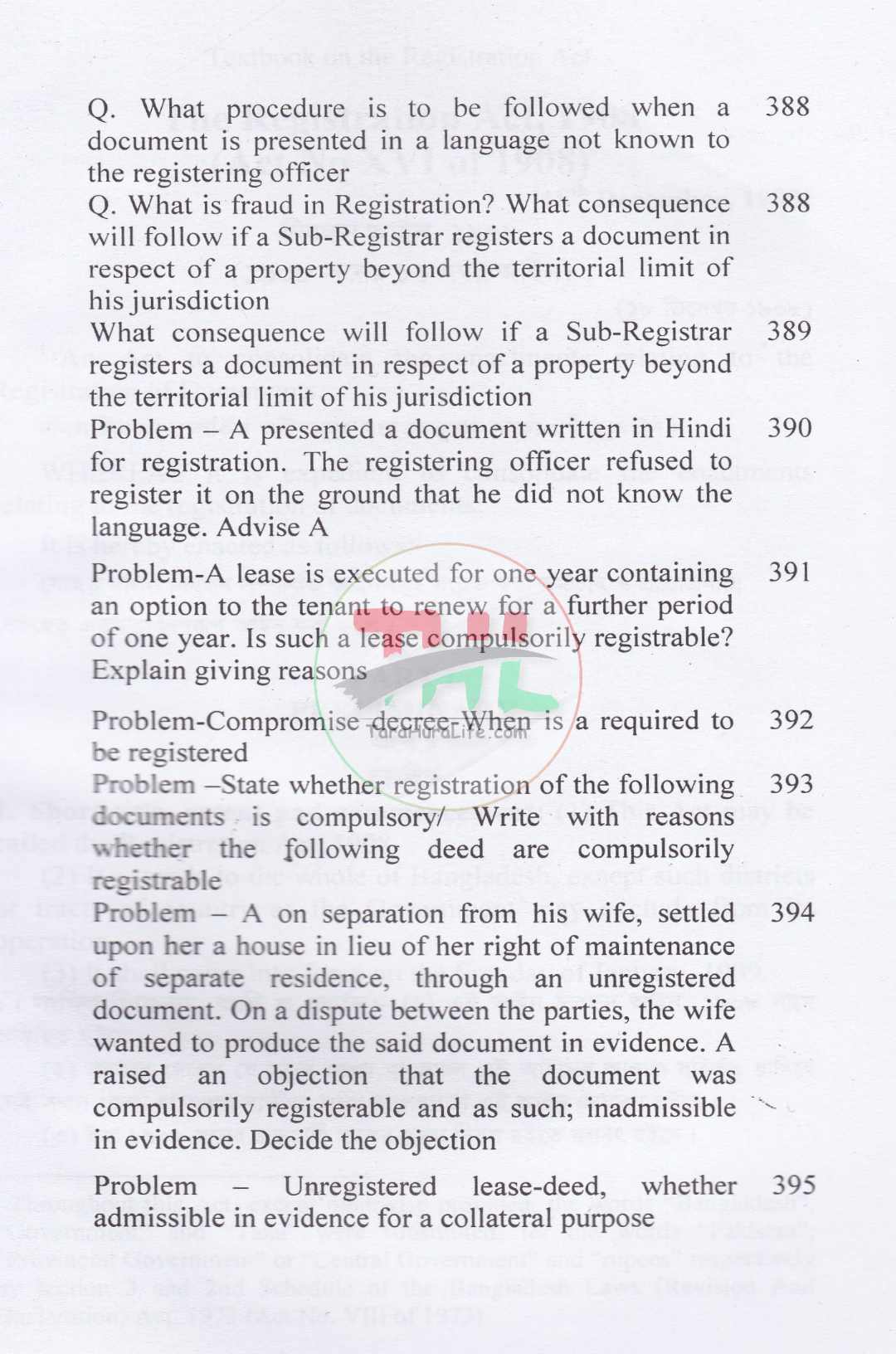 A Textbook on Registration Act
