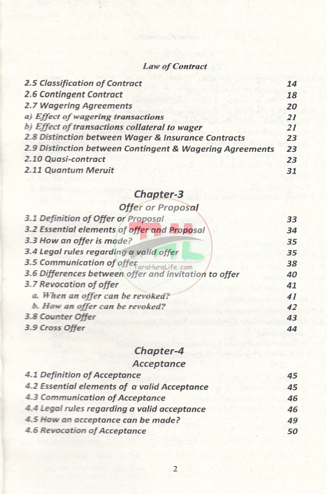Law of Contract