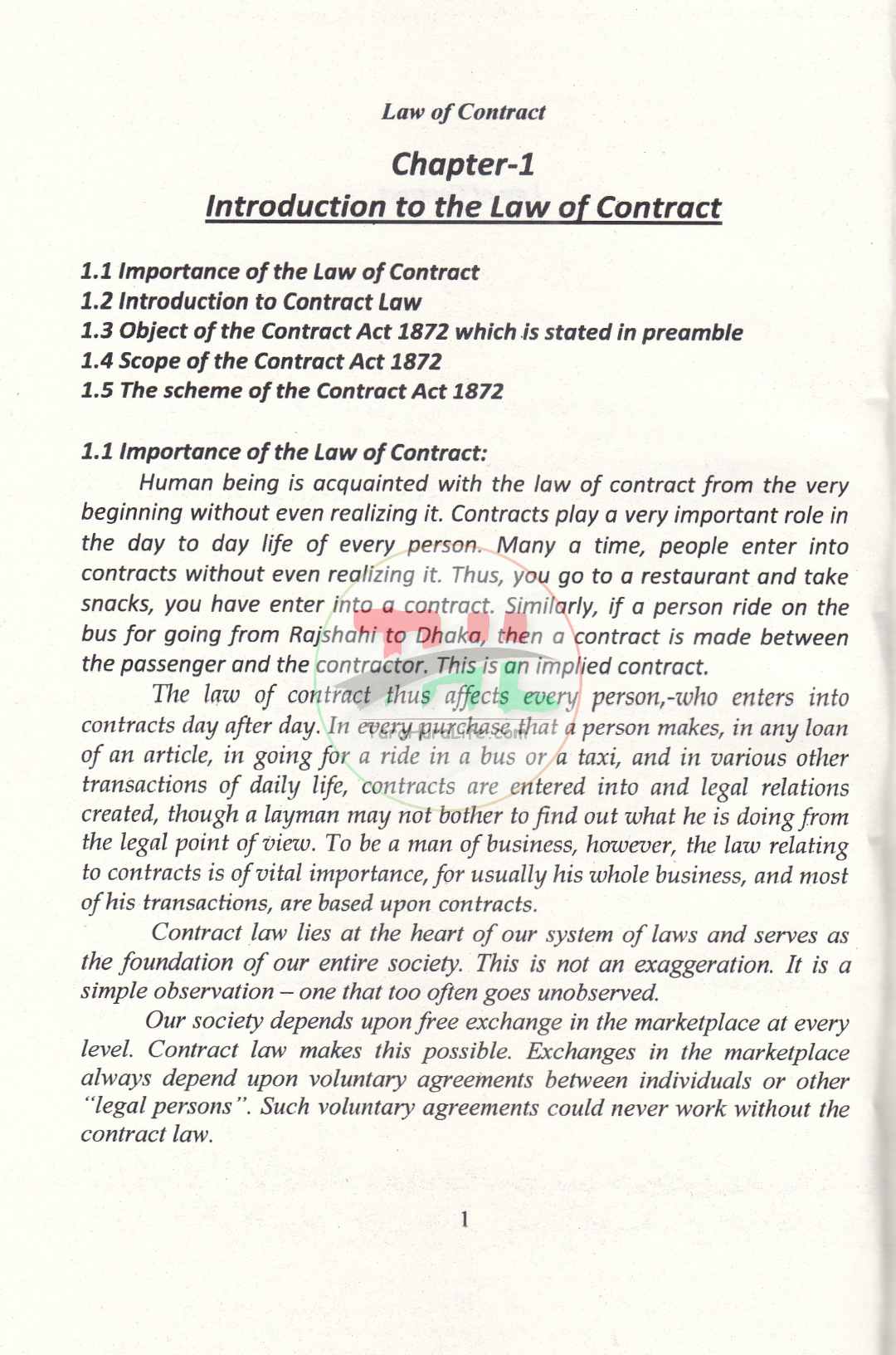Law of Contract