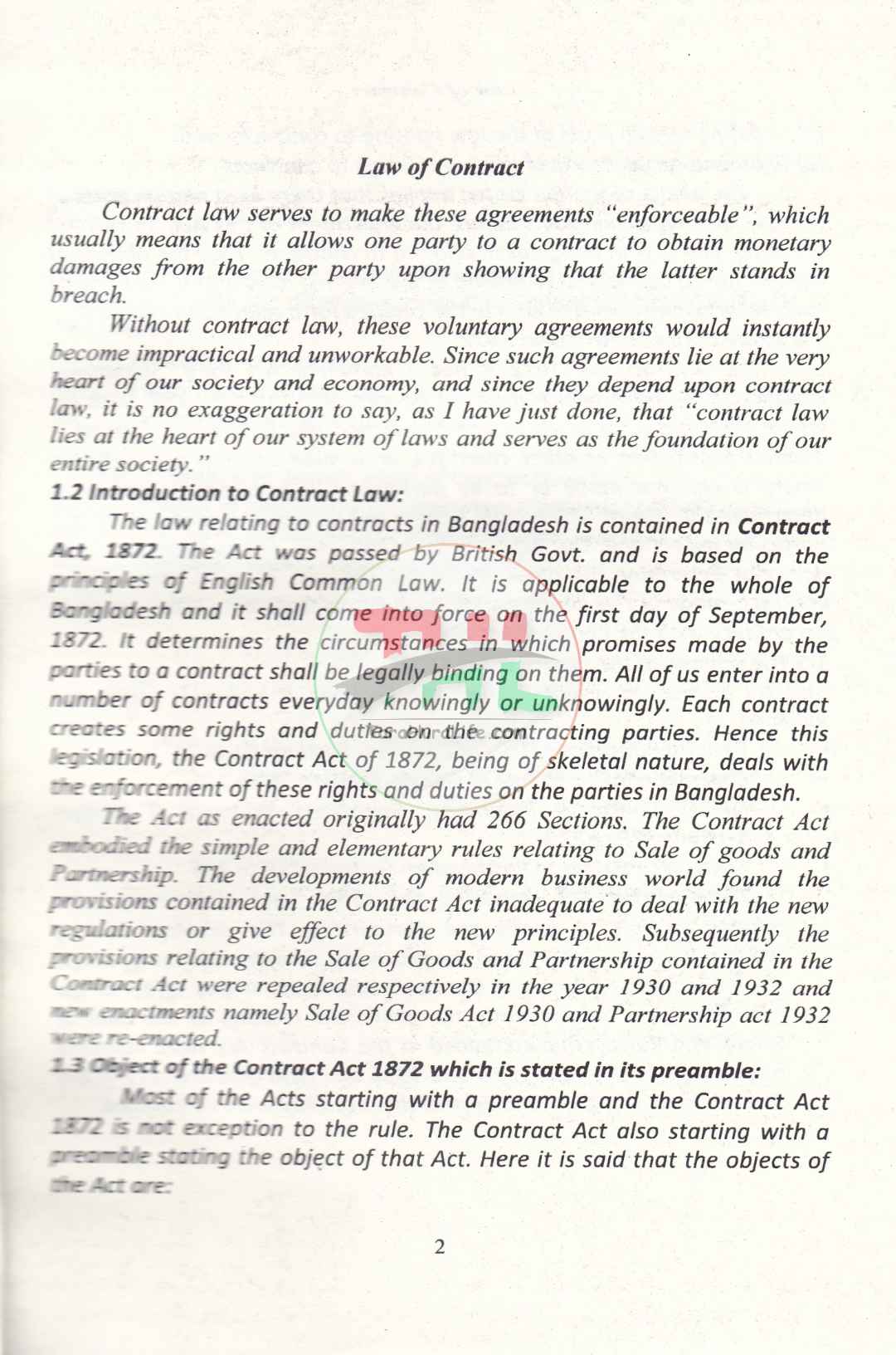Law of Contract