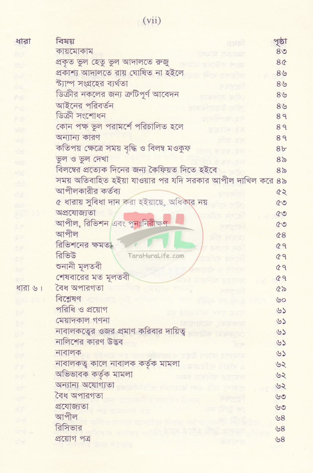 তামাদি আইন সর্বশেষ সংশোধনীসহ [বাংলা ও ইংরেজি]