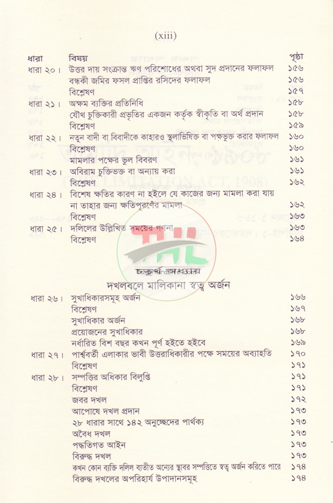 তামাদি আইন সর্বশেষ সংশোধনীসহ [বাংলা ও ইংরেজি]