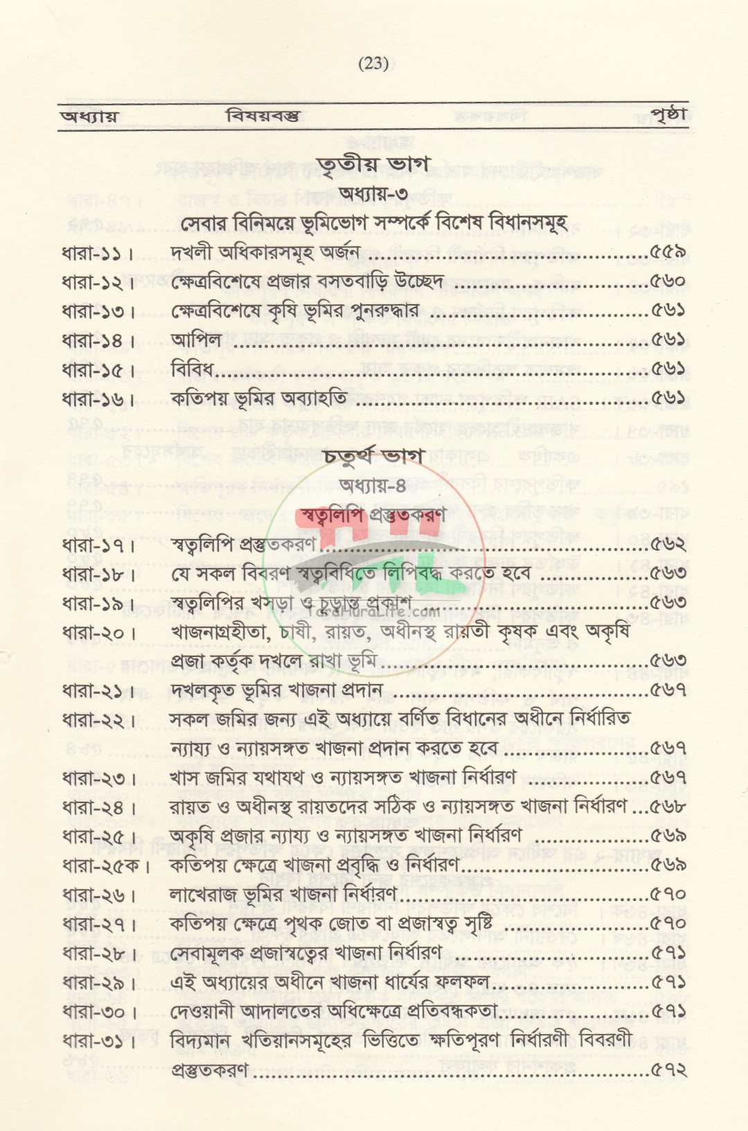 বাংলাদেশের ভূমি ব্যবস্থাপনা ও ভূমি আইন