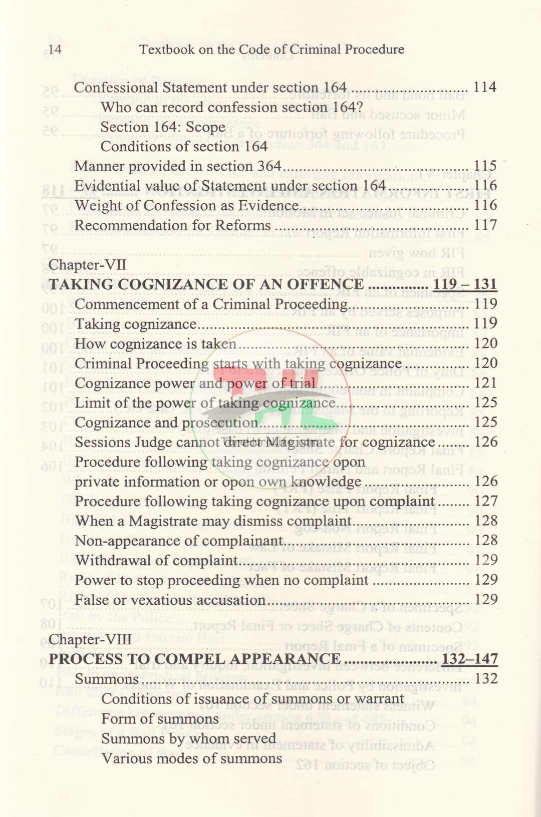 Textbook on the Code of Criminal Procedure