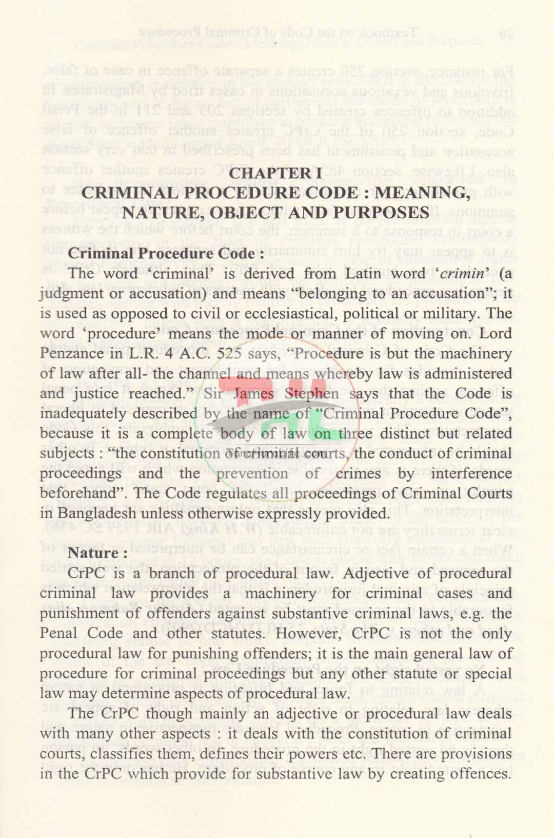 Textbook on the Code of Criminal Procedure