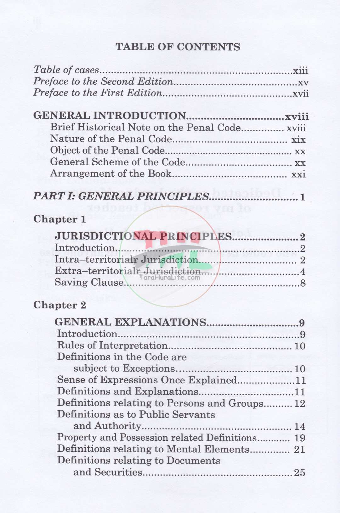 Principles of Penal Code