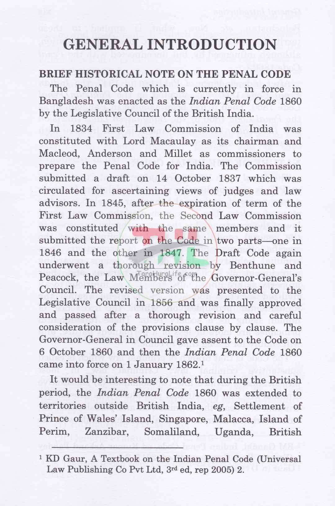 Principles of Penal Code