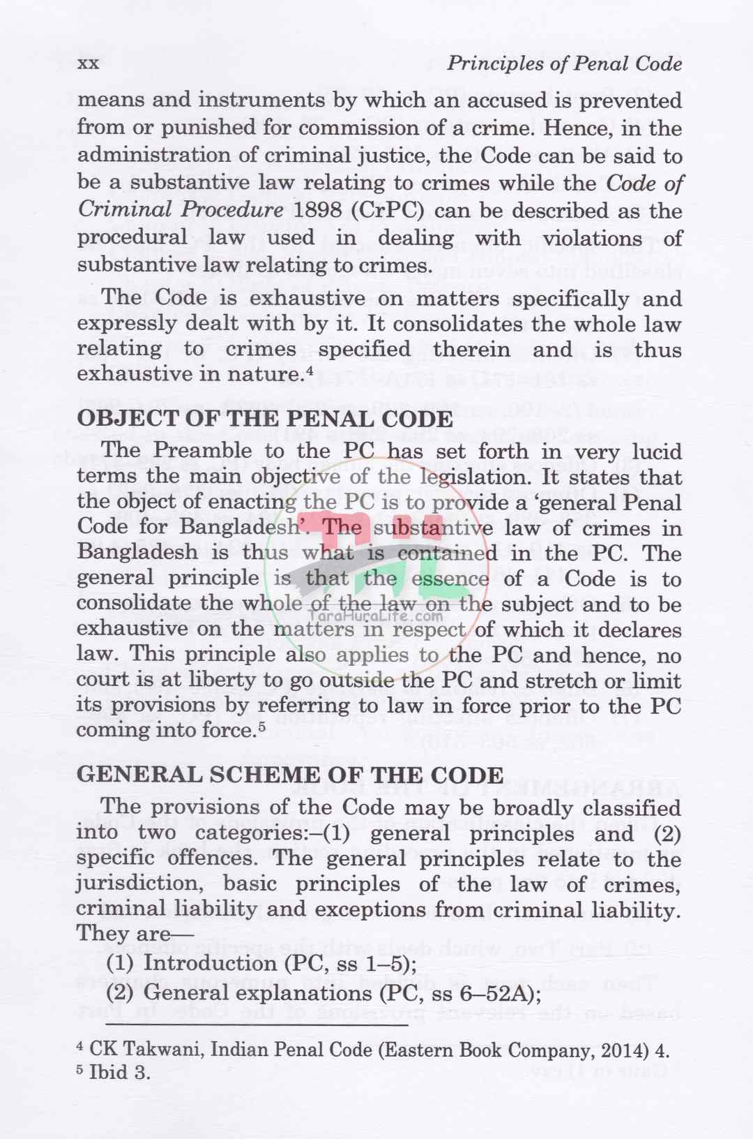 Principles of Penal Code