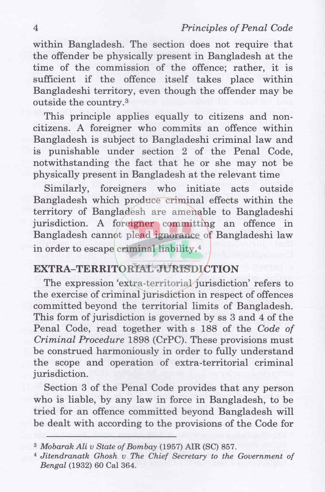 Principles of Penal Code