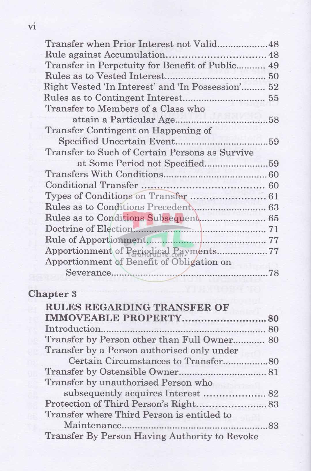 Transfer of Property Law