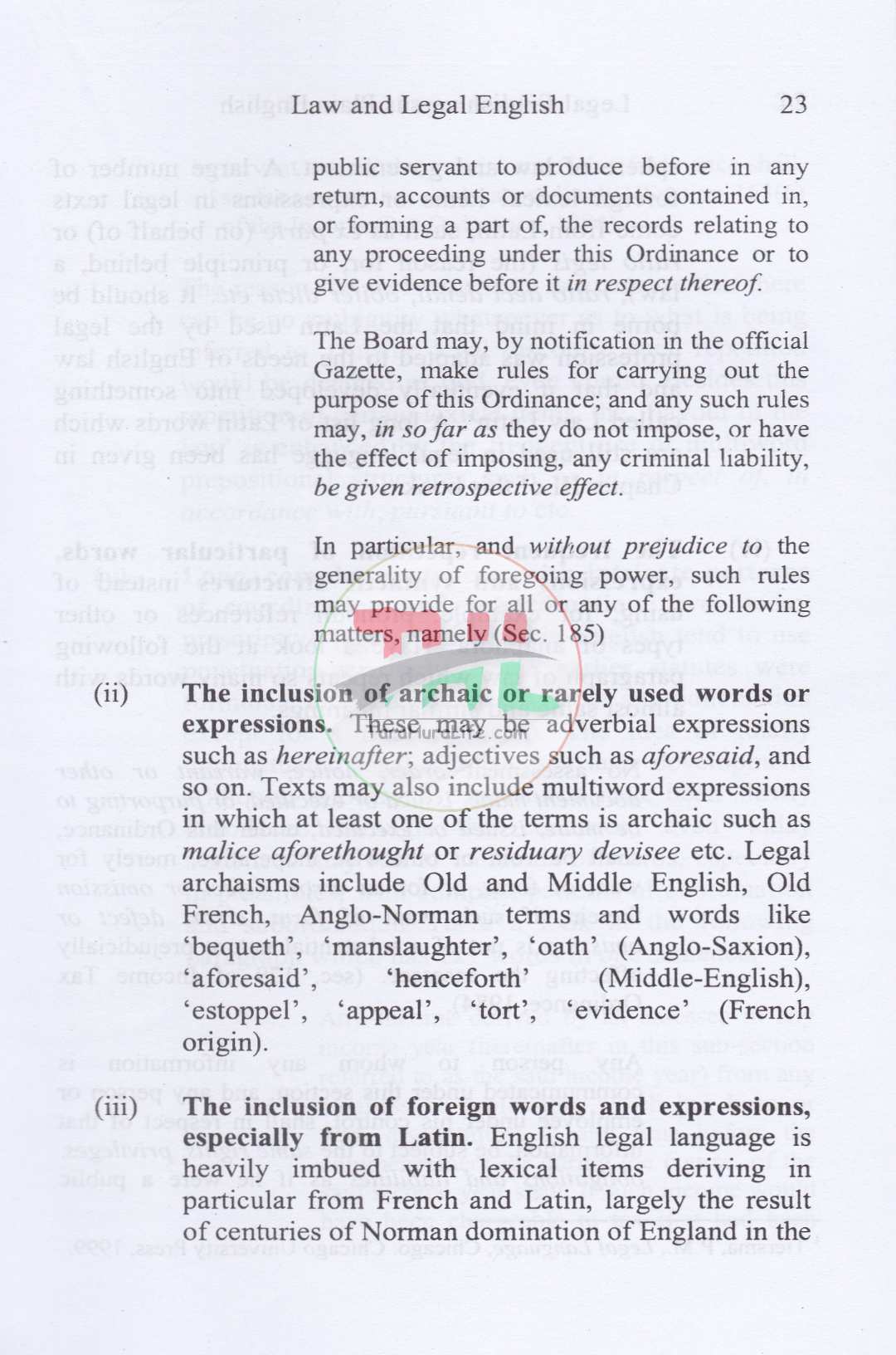 Law and Legal English
