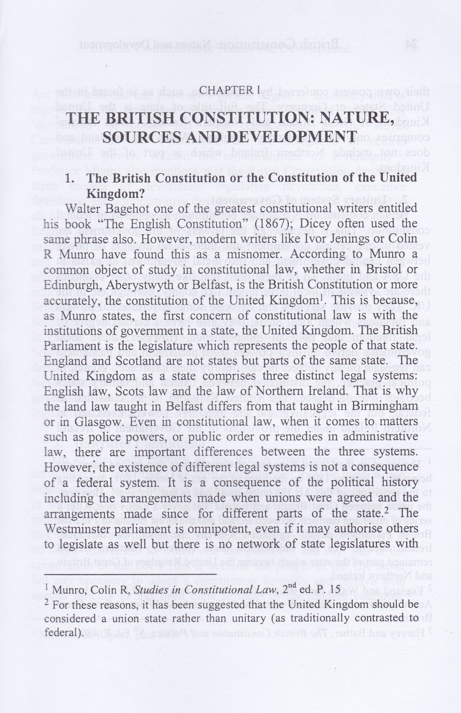 The Modern British Constitution: Theory and Practice