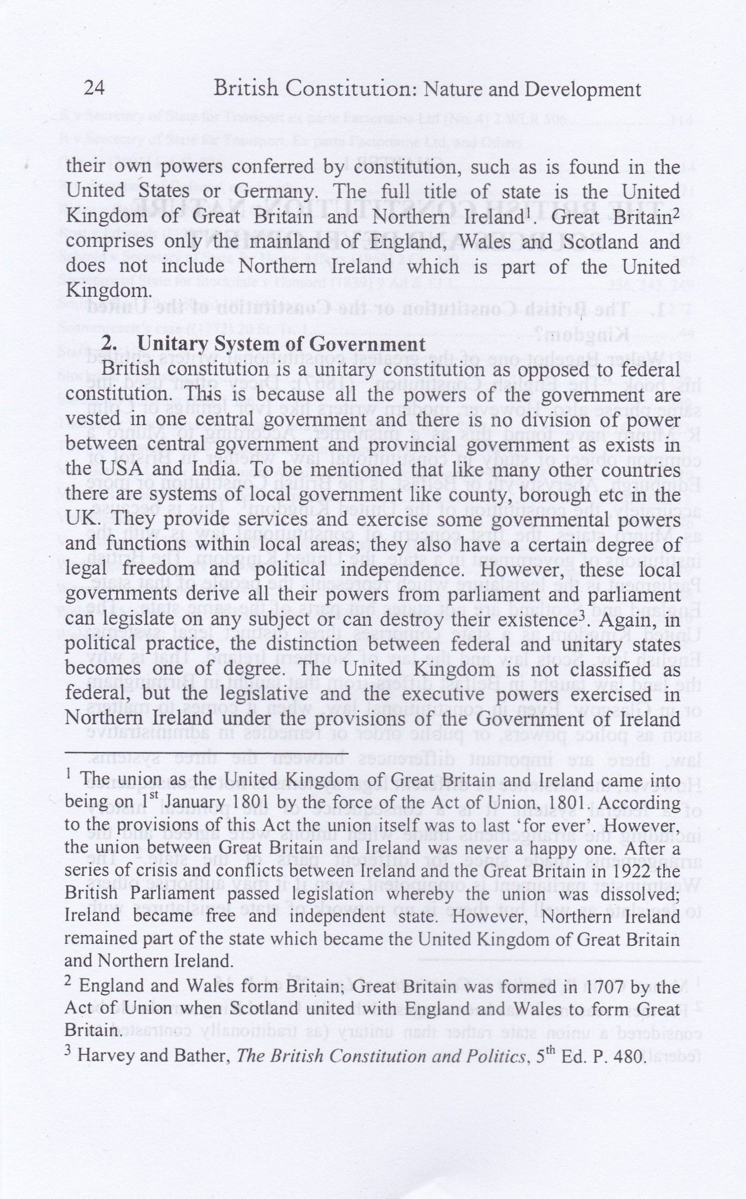 The Modern British Constitution: Theory and Practice