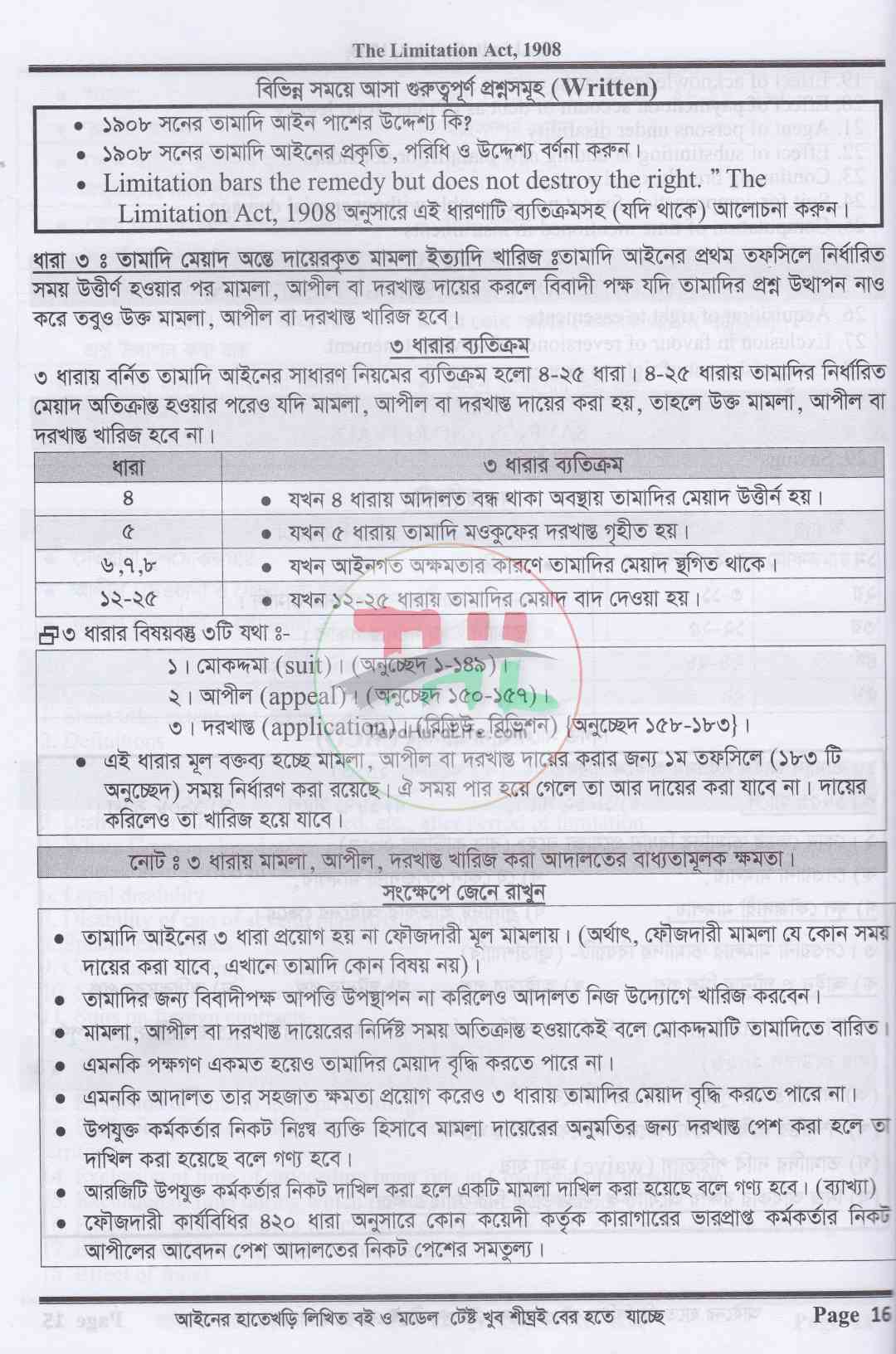 আইনের হাতেখড়ি