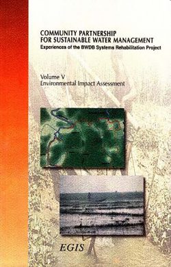 Community Partnership For Sustainable Water Management: Experience of the BWDB Systems Rehabitation Project: Environmental Impact Assessment (volume 5)