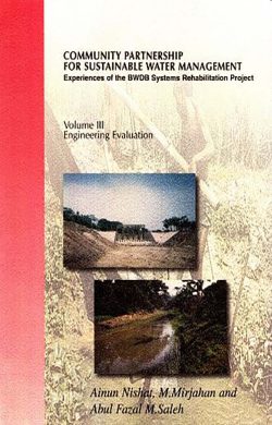 Community Partnership For Sustainable Water Management (volume 3)