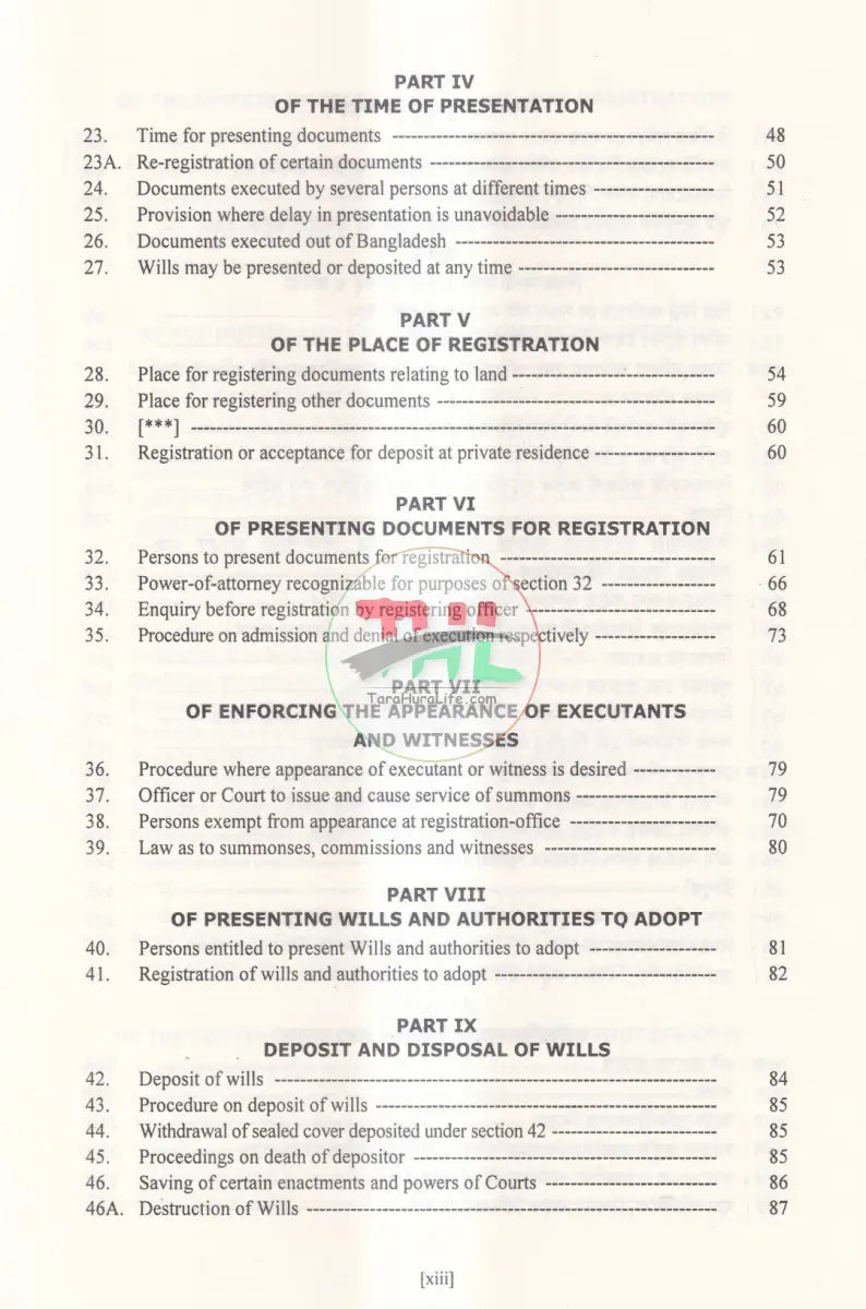 A Commentary on The REGISTRATION ACT Law Books