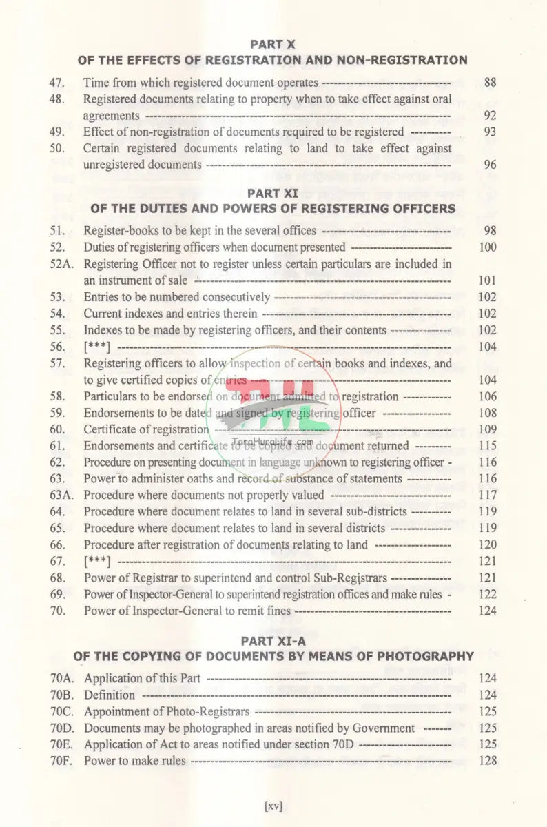 A Commentary on The REGISTRATION ACT Law Books