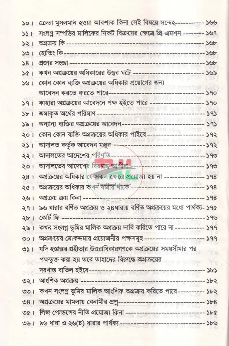 অগ্রক্রয় আইন Law Books